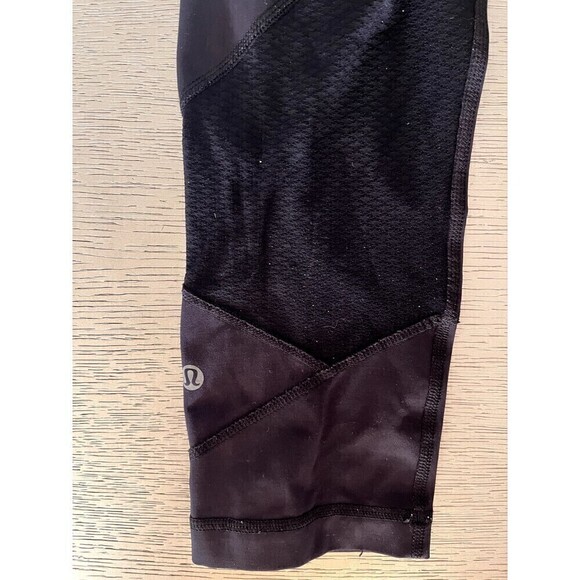Lululemon Skinny Capri Leggings 22" Black Size 6 Yoga Running - Picture 5 of 6